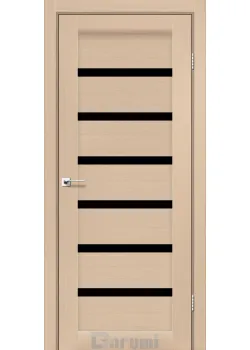 Двери Darumi Doors Vela дуб боровой Черное стекло