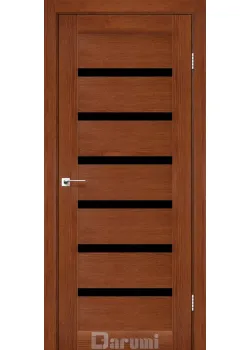 Двери Darumi Doors Vela орех роял Черное стекло