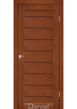 Двері Darumi Doors Leona горіх роял Чорне скло
