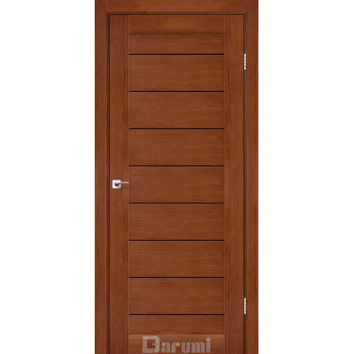 Межкомнатные Двери Darumi Doors Leona орех роял Черное стекло Ламинатин-0