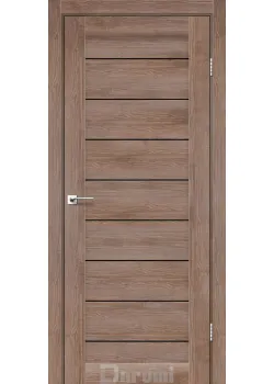 Двері Darumi Doors Leona горіх бургун Чорне скло