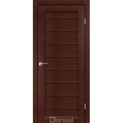 Межкомнатные Двери Darumi Doors Leona венге панга Черное стекло Ламинатин-0