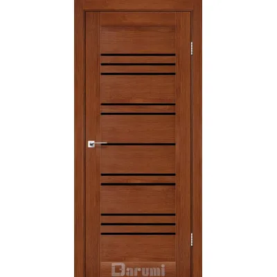 Міжкімнатні Двері Darumi Doors Versal горіх роял Чорне скло Ламінатин-0