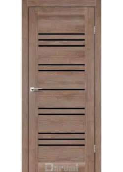 Двери Darumi Doors Versal орех бургун Черное стекло
