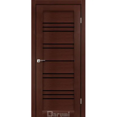 Межкомнатные Двери Darumi Doors Versal венге панга Черное стекло Ламинатин-0