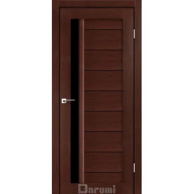 Міжкімнатні Двері Darumi Doors Bordo венге панга Чорне скло Ламінатин-0