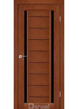 Двері Darumi Doors Madrid горіх роял Чорне скло