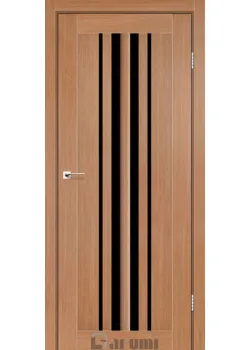 Двери Darumi Doors Prime дуб натуральный Черное стекло