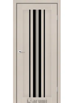 Двери Darumi Doors Prime дымчастый краст Черное стекло