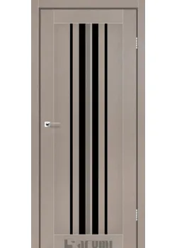 Двери Darumi Doors Prime серый краст Черное стекло