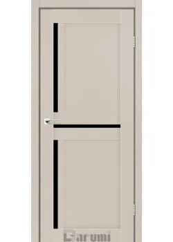 Двери Darumi Doors Next дымчастый краст Черное стекло