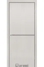 Двери Darumi Doors Plato Line PTL-03 дуб ольс (декор с алюминия черного цвета)