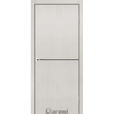 Межкомнатные Двери Darumi Doors Plato Line PTL-03 дуб ольс (декор с алюминия черного цвета) Ламинатин-0