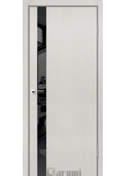 Двери Darumi Doors Plato Line PTL-04 дуб ольс Черное стекло