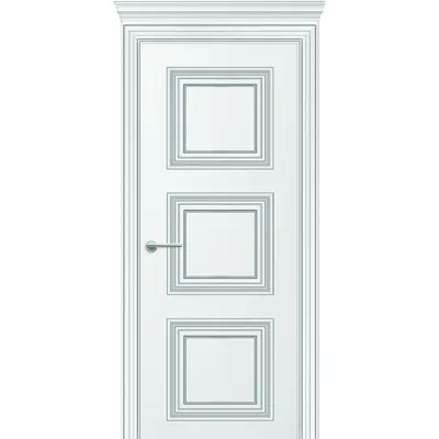 Межкомнатные Двери DVERIPRO Provance Толедо ПГ белая Краска-0