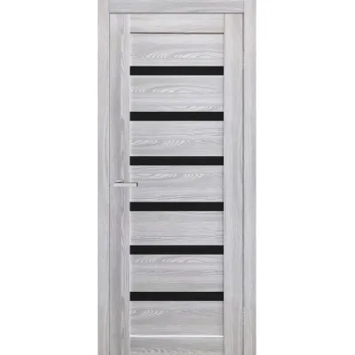 Межкомнатные Двери Europe Doors Франция PVC Черное стекло ПВХ плёнка-2