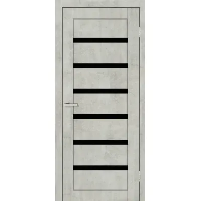 Межкомнатные Двери Europe Doors Франция PVC Черное стекло ПВХ плёнка-3