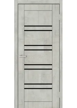 Двери Europe Doors Шотландия PVC Черное стекло