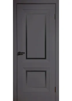 Двери Europe Doors Греция SUPER MATE Черное стекло