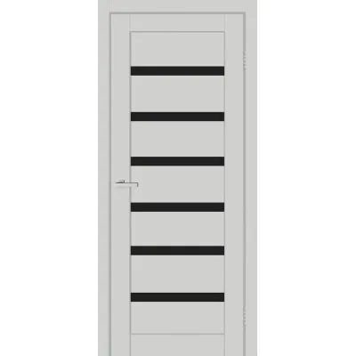 Межкомнатные Двери Europe Doors Франция SUPER MATE Черное стекло ПВХ плёнка-2