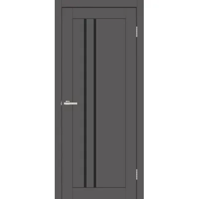 Межкомнатные Двери Europe Doors Бельгия SUPER MATE Черное стекло ПВХ плёнка-1