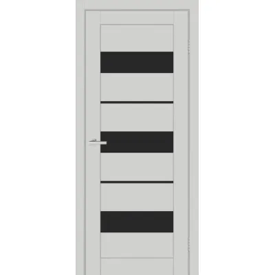 Межкомнатные Двери Europe Doors Дания SUPER MATE Черное стекло ПВХ плёнка-1
