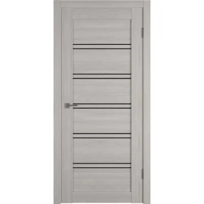 Межкомнатные Двери Hygge Atum Pro 28 Stone Oak Черное стекло Ламинатин-0