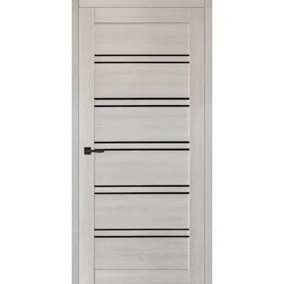 Міжкімнатні Двері Hygge Atum Pro x28 New Scansom Чорне скло Ламінатин-0