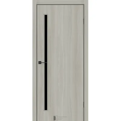 Межкомнатные Двери KFD Line Glass 01 Черное стекло Ламинатин-3