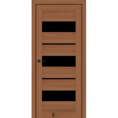 Межкомнатные Двери KFD Flora Черное стекло Ламинатин-2