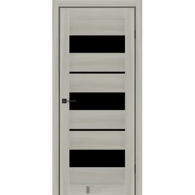 Межкомнатные Двери KFD Flora Черное стекло Ламинатин-5