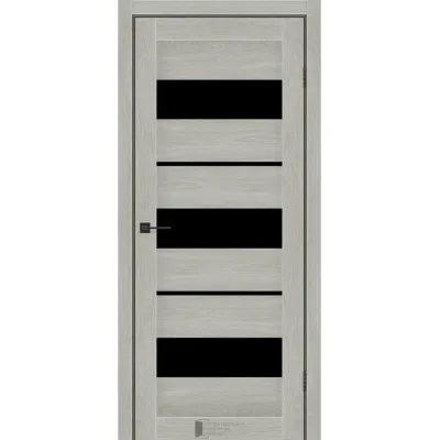 Межкомнатные Двери KFD Flora Черное стекло Ламинатин-9