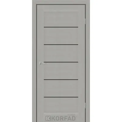 Межкомнатные Двери Korfad Express RIVIERA Черное стекло ПВХ плёнка-3