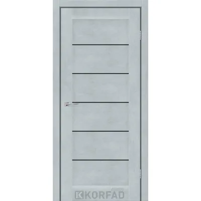 Межкомнатные Двери Korfad Express RIVIERA Черное стекло ПВХ плёнка-4