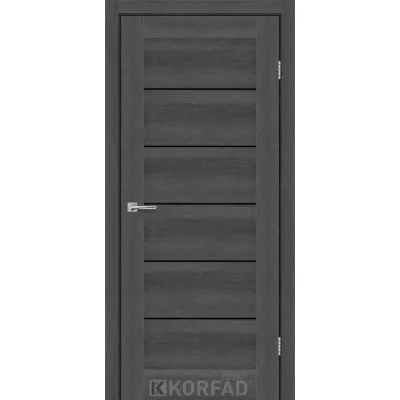 Межкомнатные Двери Korfad Express RIVIERA Черное стекло ПВХ плёнка-6