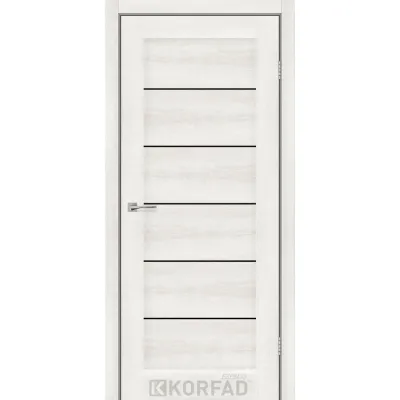 Межкомнатные Двери Korfad Express RIVIERA Черное стекло ПВХ плёнка-8