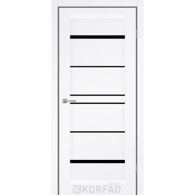 Межкомнатные Двери Korfad Express VISTA Черное стекло ПВХ плёнка-1