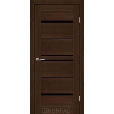 Межкомнатные Двери Korfad Express VISTA Черное стекло ПВХ плёнка-2