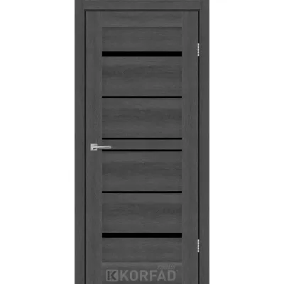 Межкомнатные Двери Korfad Express VISTA Черное стекло ПВХ плёнка-5
