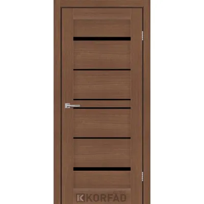 Межкомнатные Двери Korfad Express VISTA Черное стекло ПВХ плёнка-8