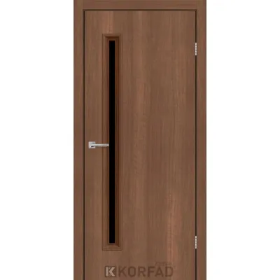 Межкомнатные Двери Korfad Express CORNER GLASS-01 Черное стекло ПВХ плёнка-2