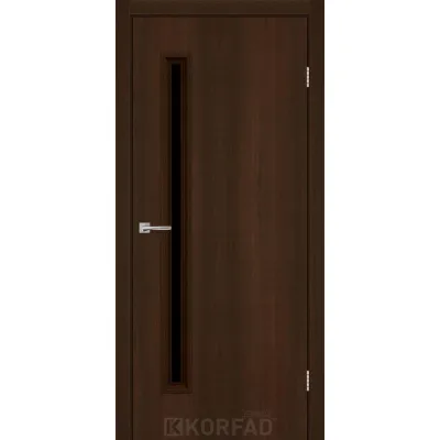 Межкомнатные Двери Korfad Express CORNER GLASS-01 Черное стекло ПВХ плёнка-4