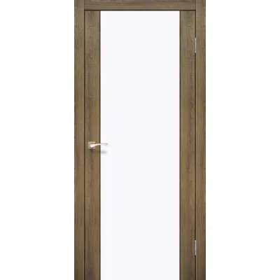 Межкомнатные Двери Korfad Sanremo SR-01 белое стекло ПВХ плёнка-1
