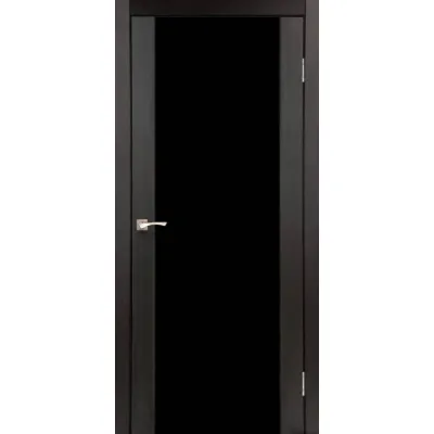 Міжкімнатні Двері Korfad Sanremo SR-01 чорне скло ПВХ плівка-6