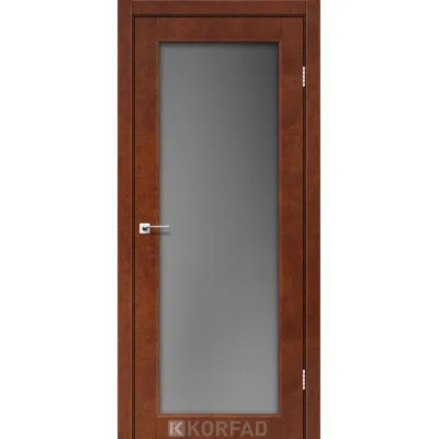 Міжкімнатні Двері Korfad Sanvito SV-01 Cатин графіт 8 мм ПВХ плівка-9
