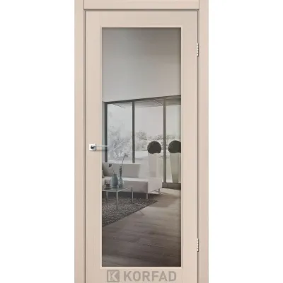 Межкомнатные Двери Korfad Sanvito SV-01 Двухстороннее серебряное триплекс зеркало, 8мм ПВХ плёнка-1