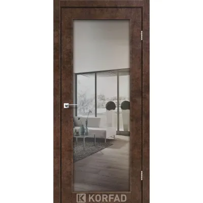 Межкомнатные Двери Korfad Sanvito SV-01 Двухстороннее серебряное триплекс зеркало, 8мм ПВХ плёнка-0
