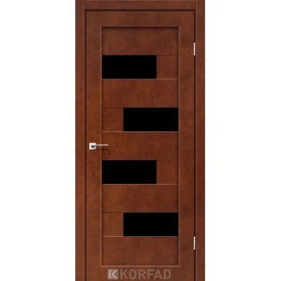 Межкомнатные Двери Korfad Parma PM-10 Черное стекло ПВХ плёнка-5
