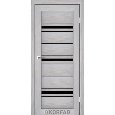 Міжкімнатні Двері Korfad Florence FL-02 Чорне скло ПВХ плівка-0