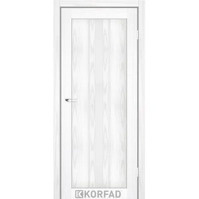 Межкомнатные Двери Korfad Florence FL-03 сатин белый ПВХ плёнка-1